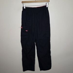 Dickies | Black Elastic Pull-On Waist Pants Side Pockets Size Small Petite